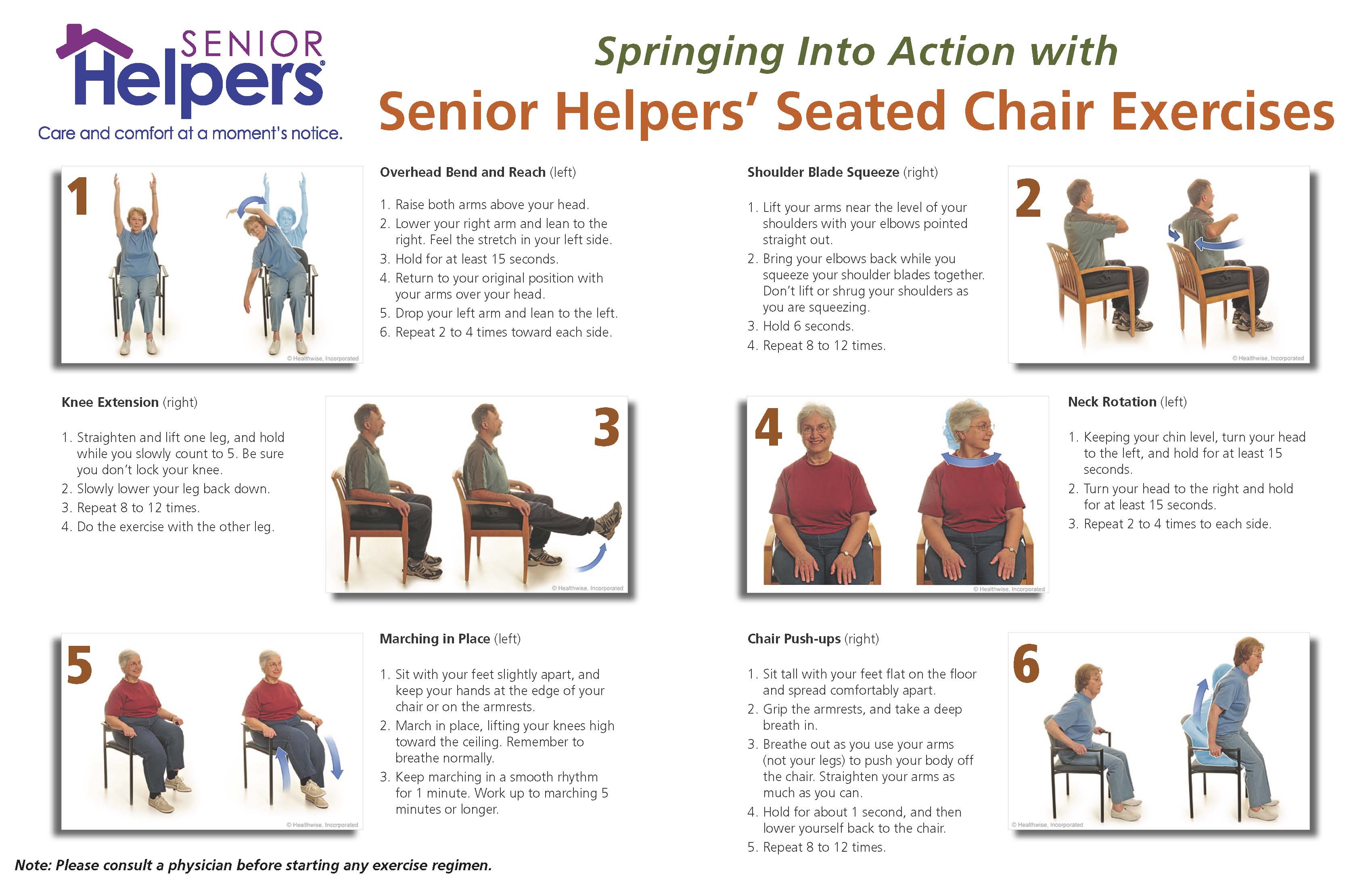 Seated Chair Exercises for Seniors  Seated exercises, Senior fitness, Yoga  for seniors